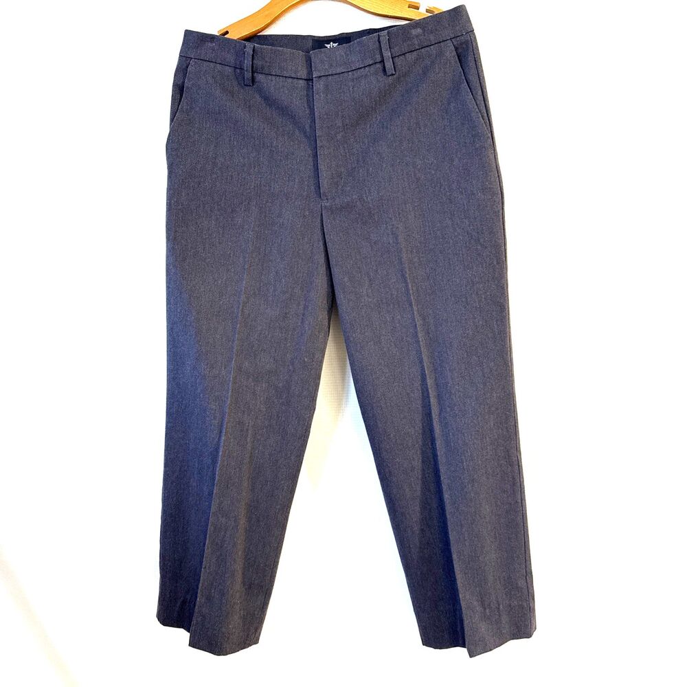 Dockers Dress Pants Charcoal Gray Pleated Classic Fit - 32x30 - workleisure